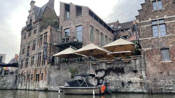 Ghent Dutch homes along river