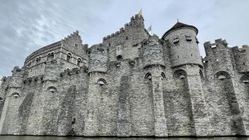 Castle view from a river